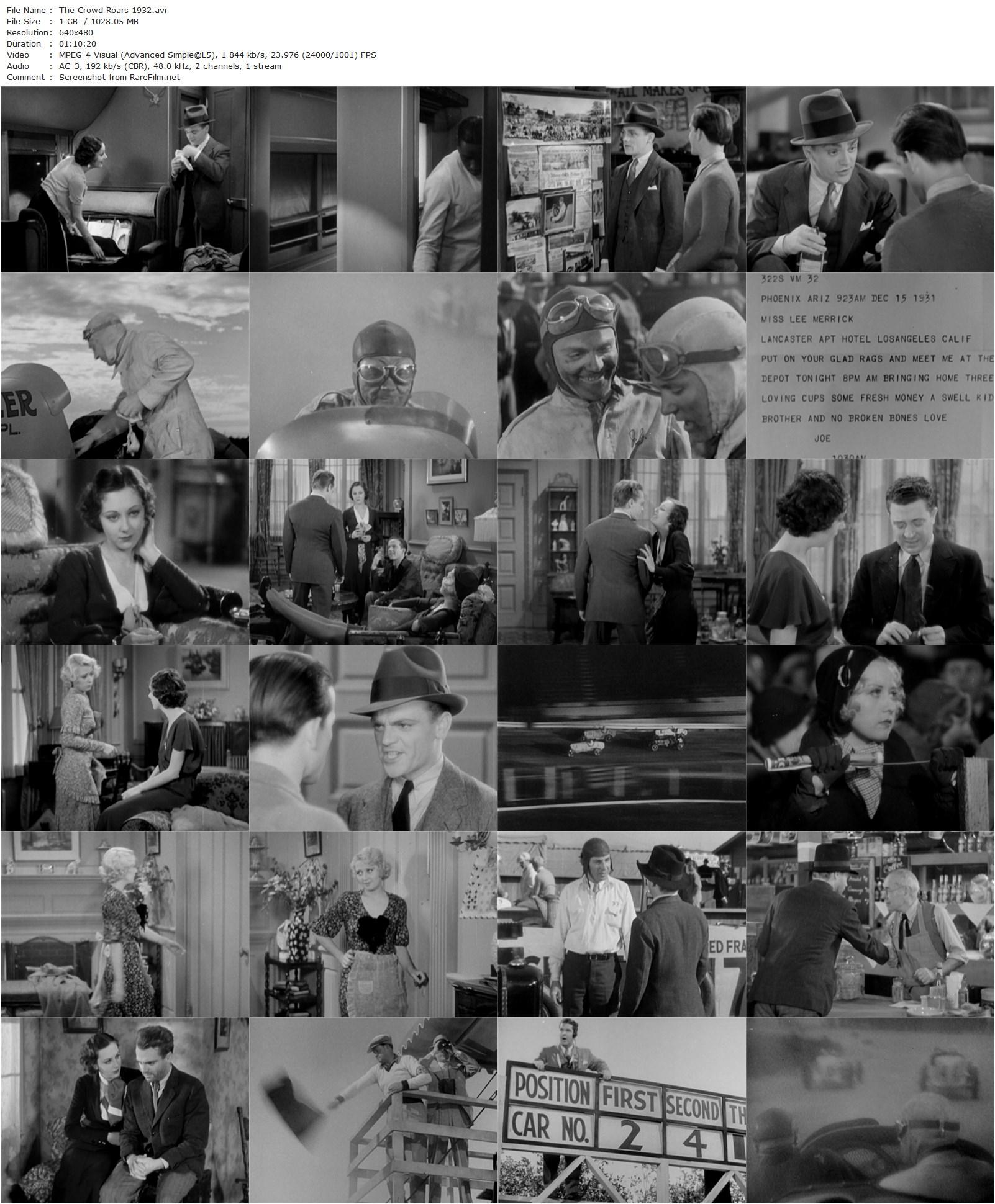 The Crowd Roars (1932) Howard Hawks-poster