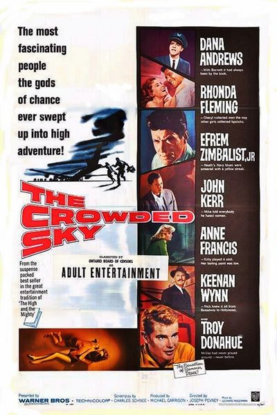 The Crowded Sky (1960) Joseph Pevney, Dana Andrews, Rhonda Fleming, Efrem Zimbalist Jr.