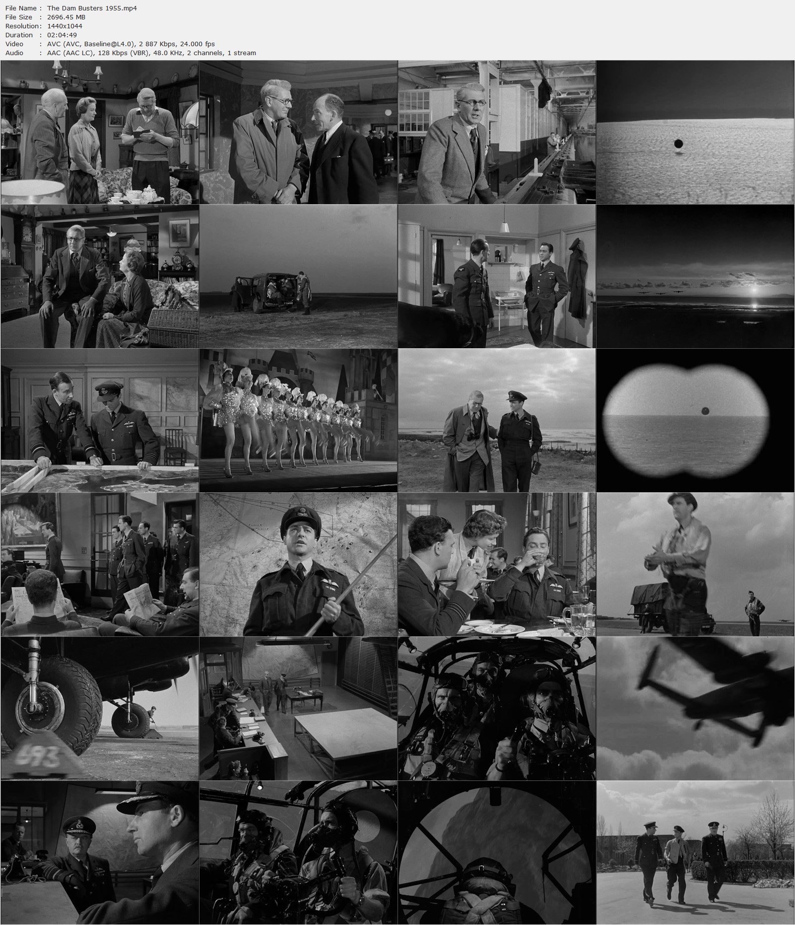 The Dam Busters (1955) Michael Anderson, Richard Todd, Michael Redgrave, Ursula Jeans, Drama, History, War-poster