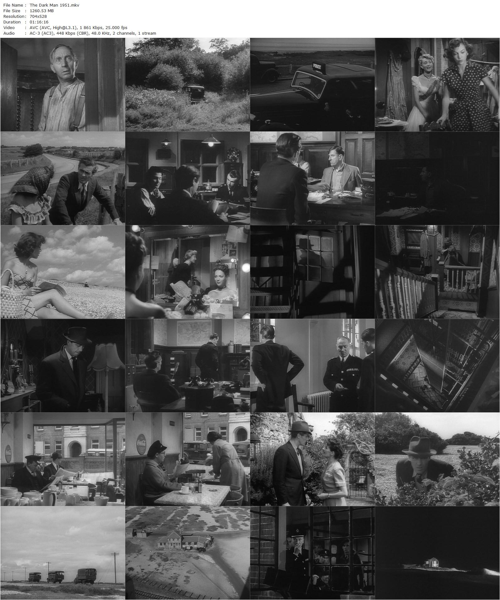 The Dark Man (1951) Jeffrey Dell, Edward Underdown, Maxwell Reed, Natasha Parry-poster