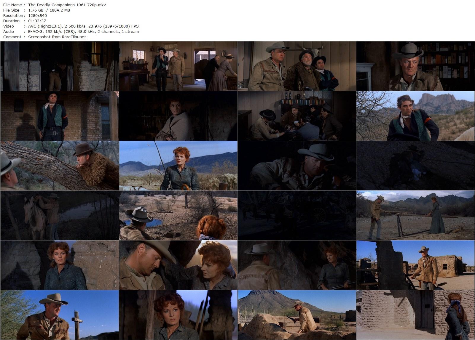 The Deadly Companions (1961) Sam Peckinpah, Maureen O’Hara, Brian Keith, Steve Cochran-poster