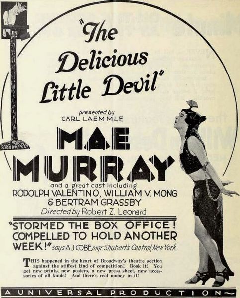 The Delicious Little Devil (1919) Robert Z. Leonard, Mae Murray, Richard Cummings, Harry L. Rattenberry, Comedy, Drama-poster
