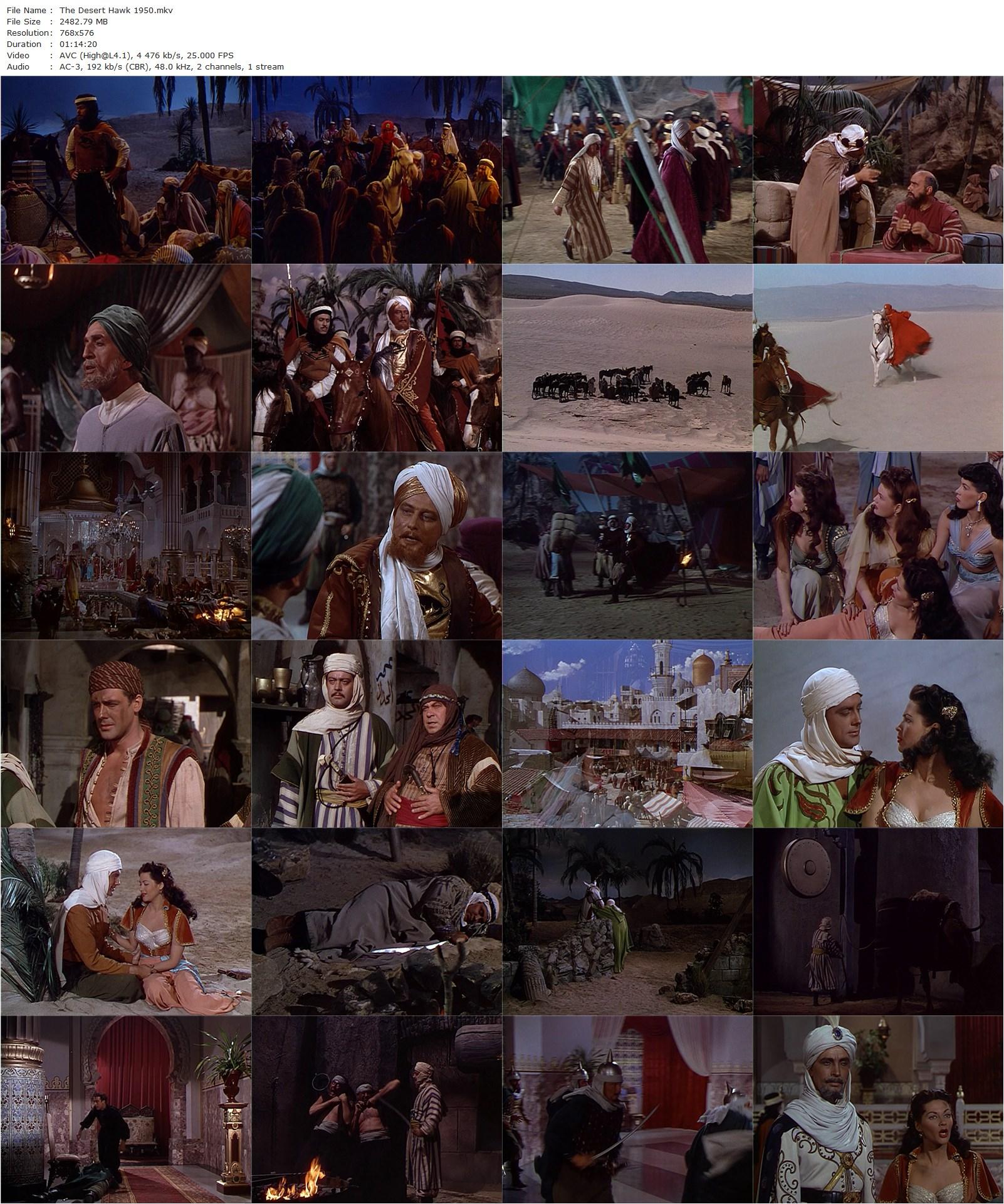 The Desert Hawk (1950) Frederick De Cordova, Yvonne De Carlo, Richard Greene, Jackie Gleason-poster