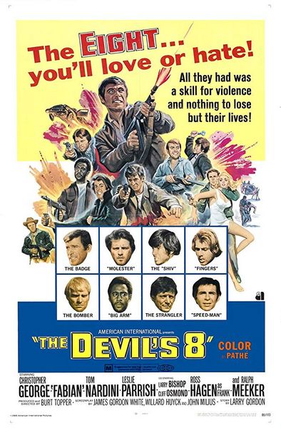 The Devil’s 8 (1969) Burt Topper, Christopher George, Fabian, Tom Nardini