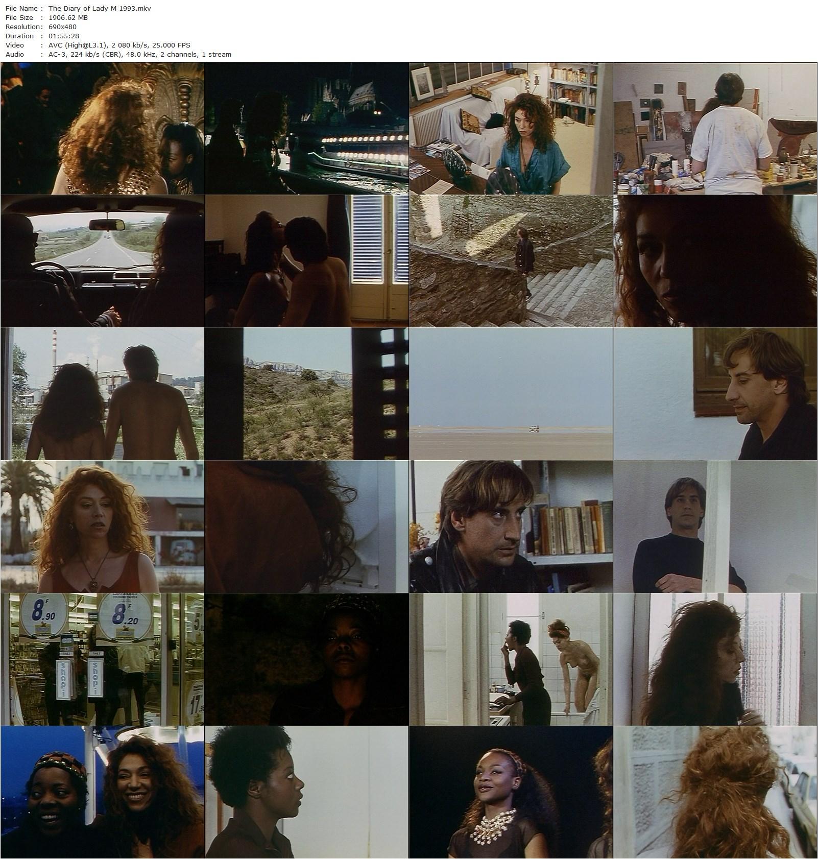 The Diary of Lady M AKA Le journal de Lady M (1992) Alain Tanner, Myriam Mézières, Juanjo Puigcorbé, Félicité Wouassi-poster