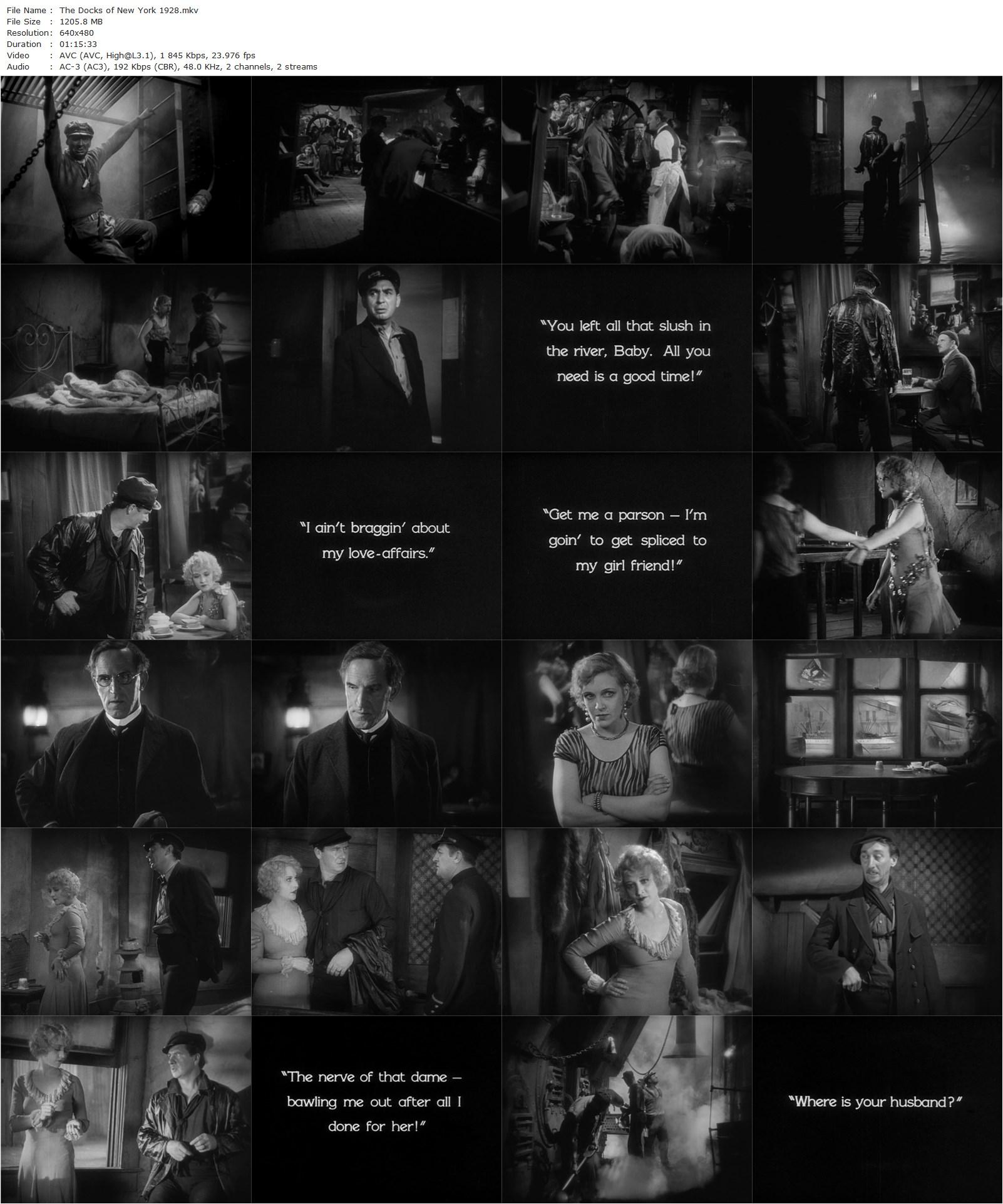 The Docks of New York (1928) Josef von Sternberg, George Bancroft, Betty Compson, Olga Baclanova-poster