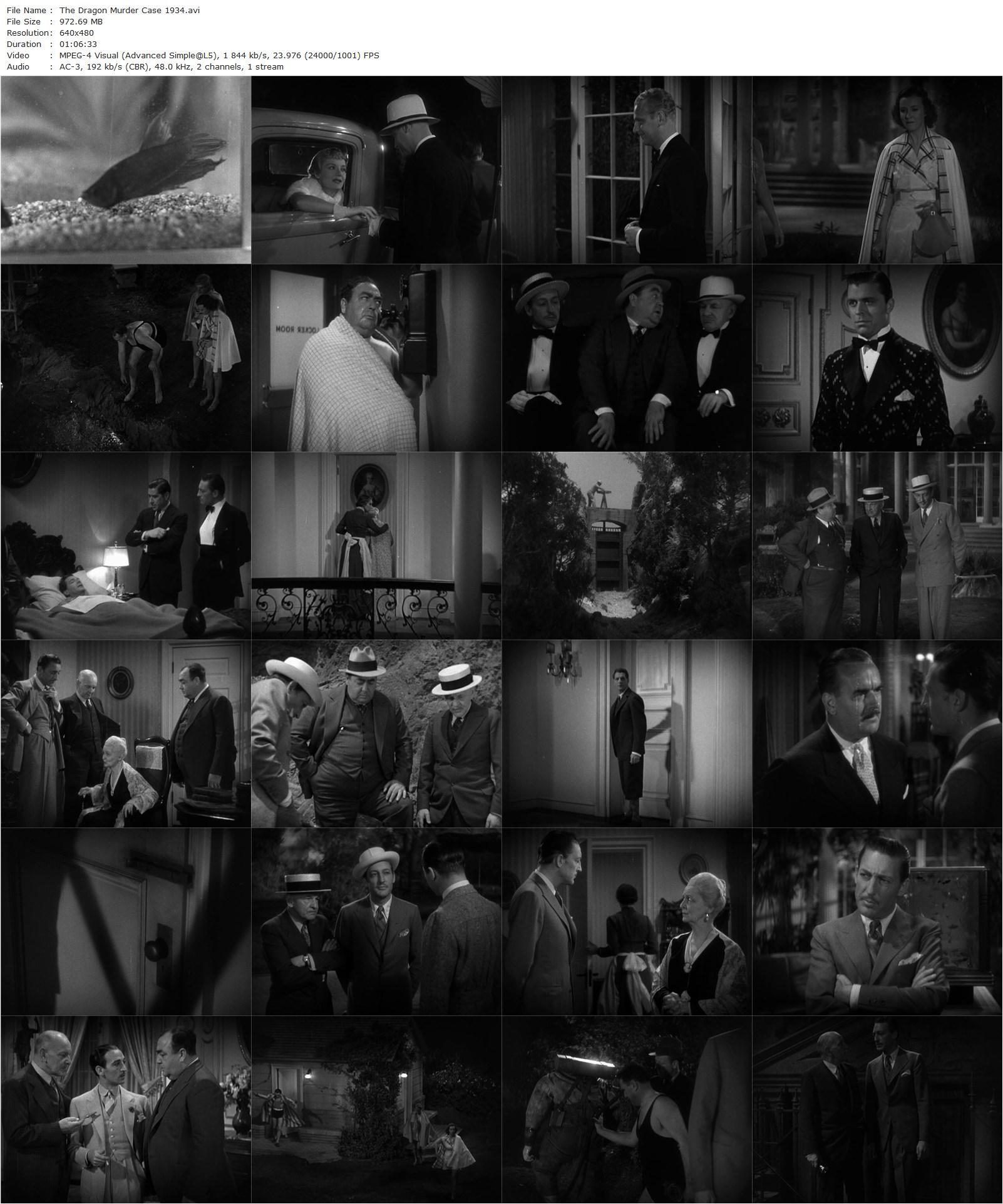 The Dragon Murder Case (1934) H. Bruce Humberstone, Warren William, Margaret Lindsay, Lyle Talbot-poster