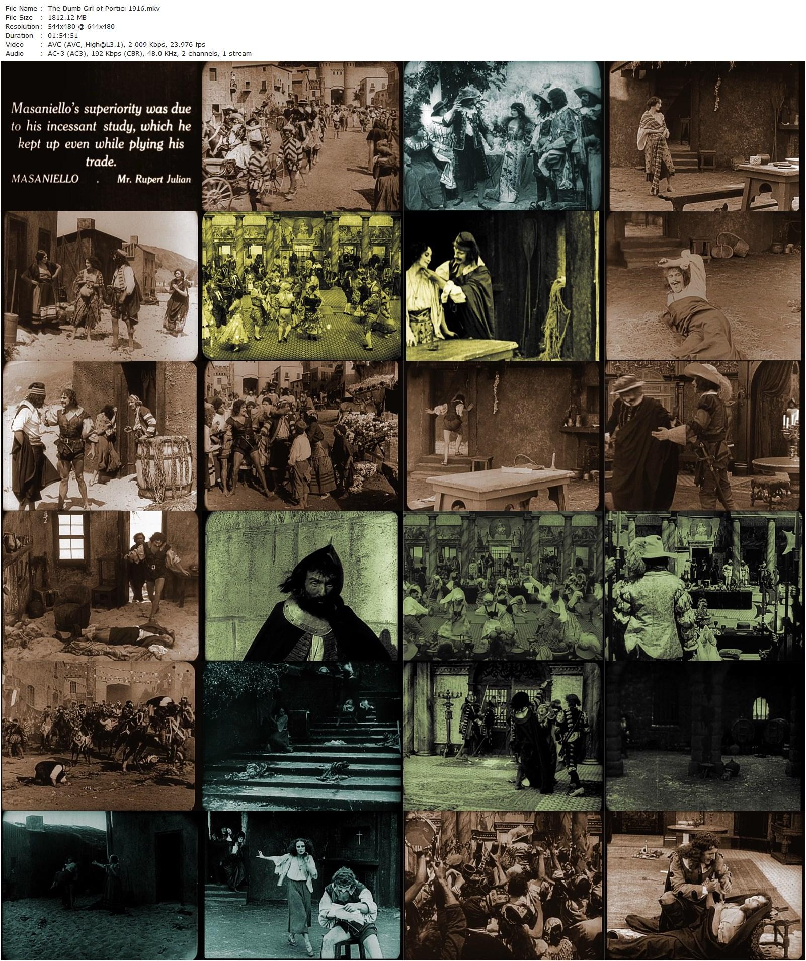 The Dumb Girl of Portici (1916) Phillips Smalley, Lois Weber, Anna Pavlova, Rupert Julian, Wadsworth Harris-poster