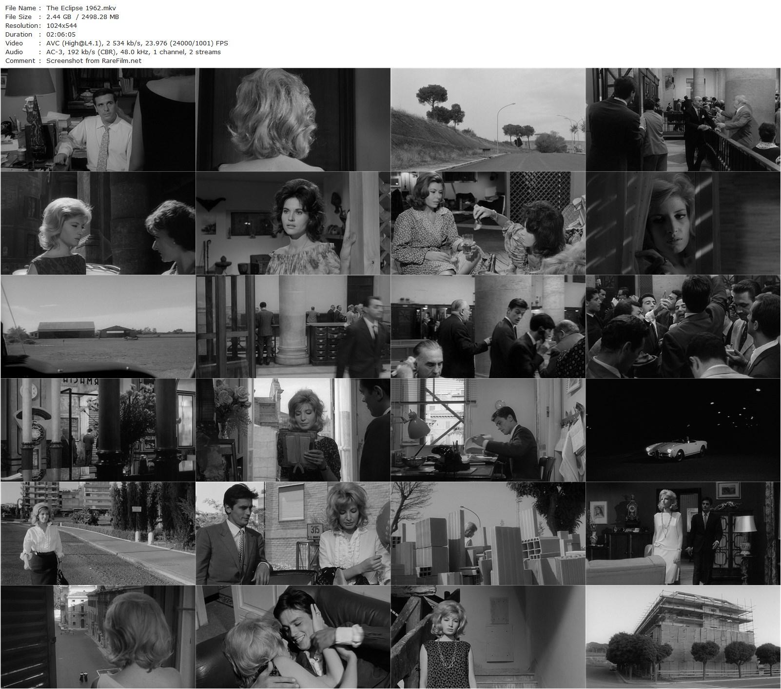 Eclipse (1962) Michelangelo Antonioni, Monica Vitti, Alain Delon, Francisco Rabal-poster