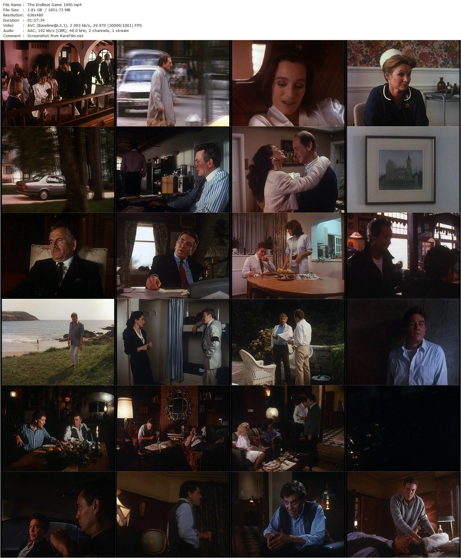 The Endless Game (1989) Bryan Forbes, Albert Finney, George Segal, Monica Guerritore-poster