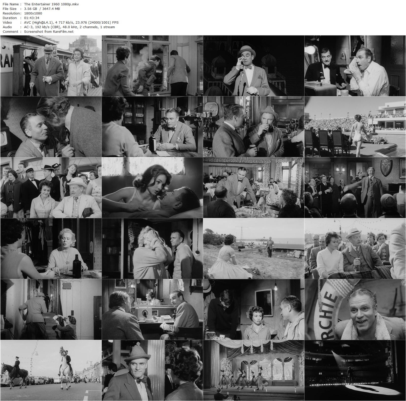 The Entertainer (1960) Tony Richardson, Laurence Olivier, Brenda de Banzie, Roger Livesey-poster