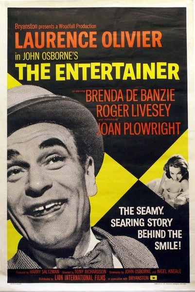 The Entertainer (1960) Tony Richardson, Laurence Olivier, Brenda de Banzie, Roger Livesey