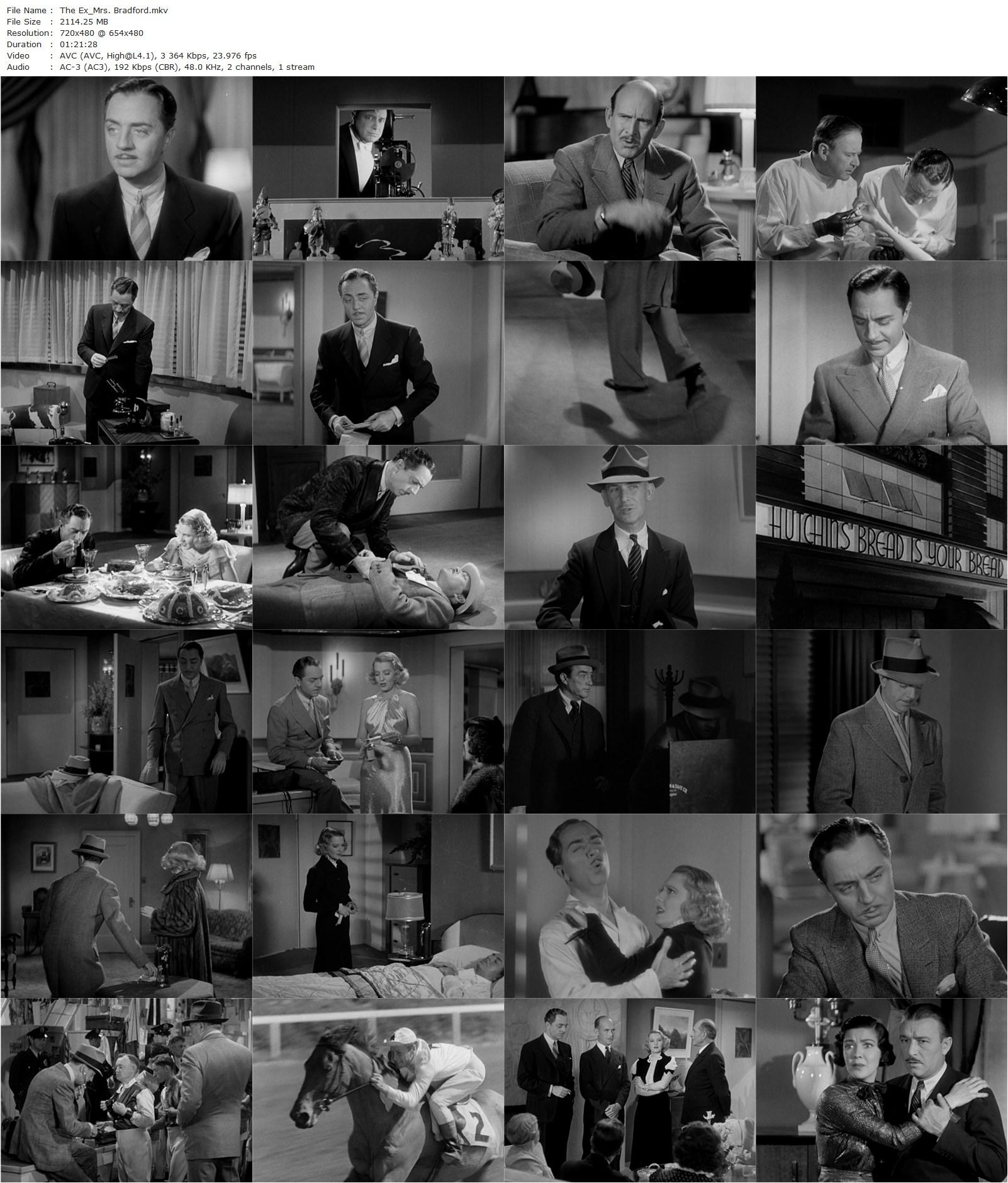 The Ex-Mrs. Bradford (1936) Stephen Roberts, William Powell, Jean Arthur, James Gleason-poster