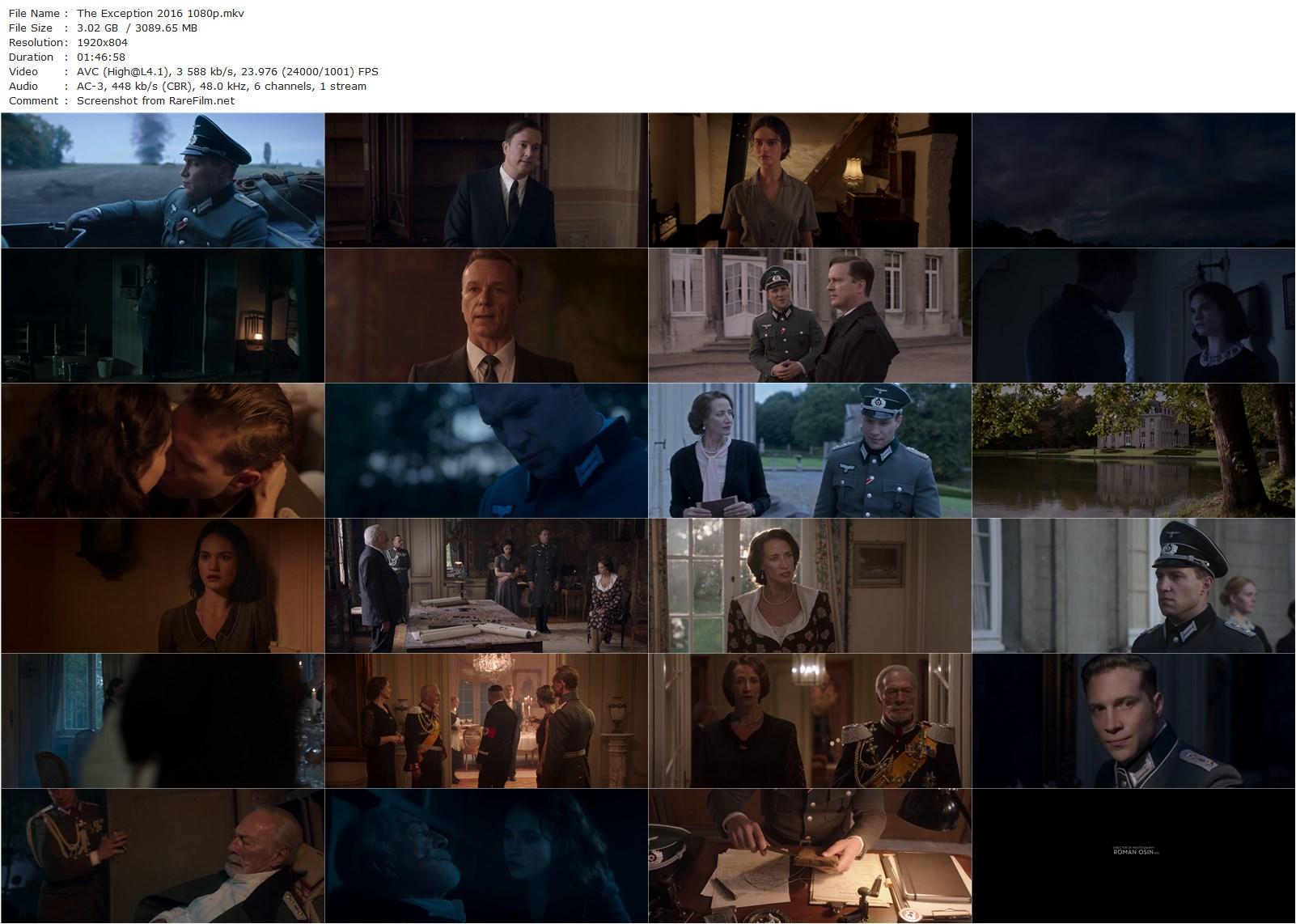 The Exception (2016) David Leveaux, Lily James, Jai Courtney, Christopher Plummer-poster