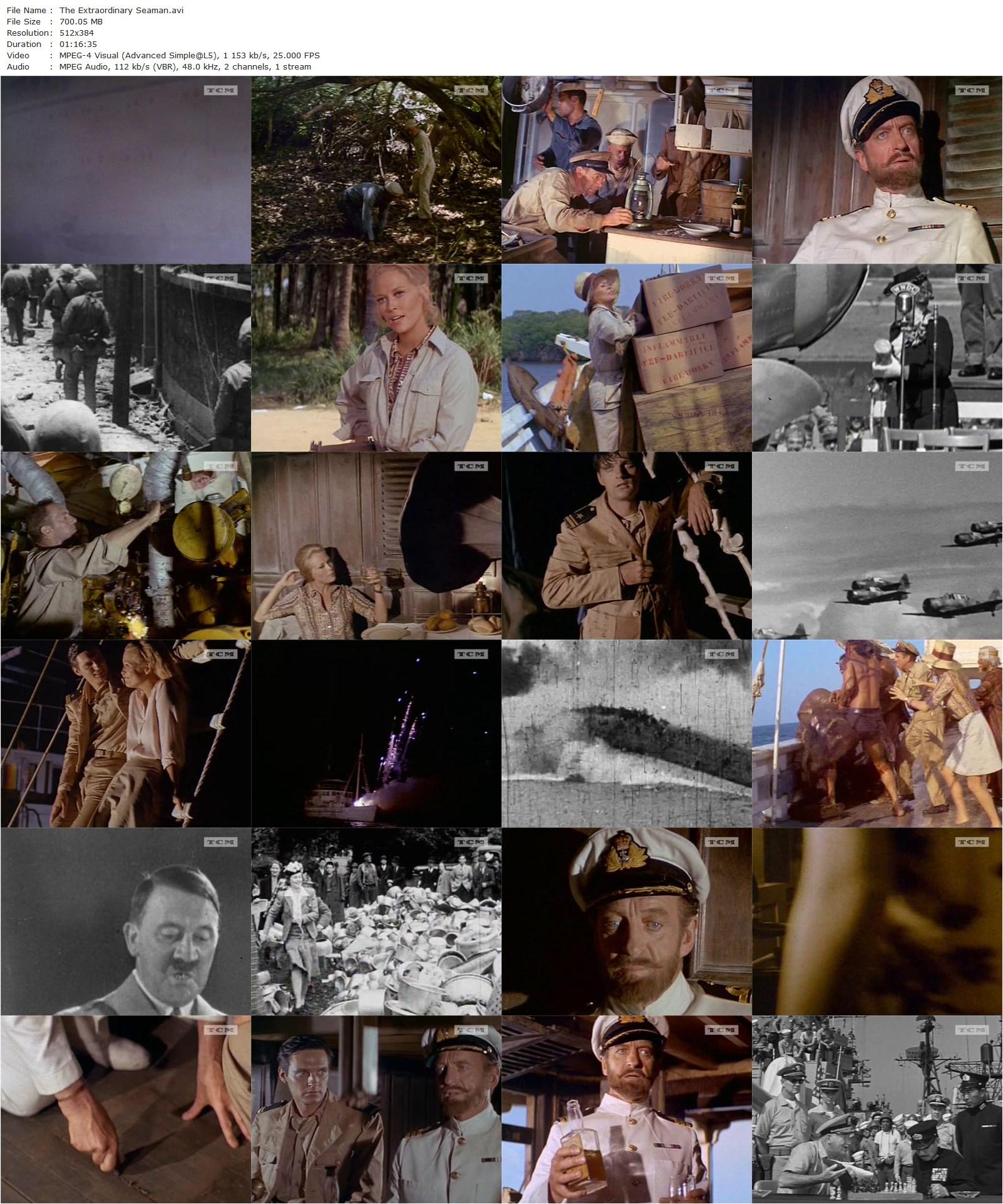 The Extraordinary Seaman (1969) John Frankenheimer, David Niven, Faye Dunaway, Alan Alda-poster