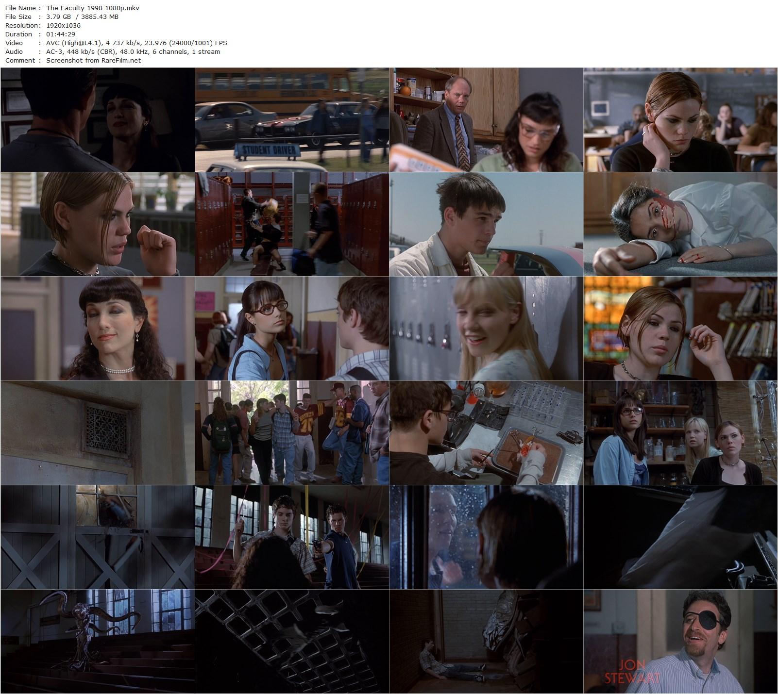 The Faculty (1998) Robert Rodriguez, Jordana Brewster, Clea DuVall, Laura Harris-poster