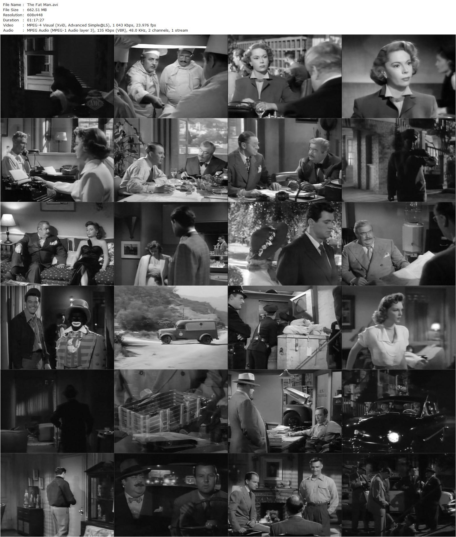 The Fat Man (1951) William Castle, J. Scott Smart, Julie London, Rock Hudson-poster