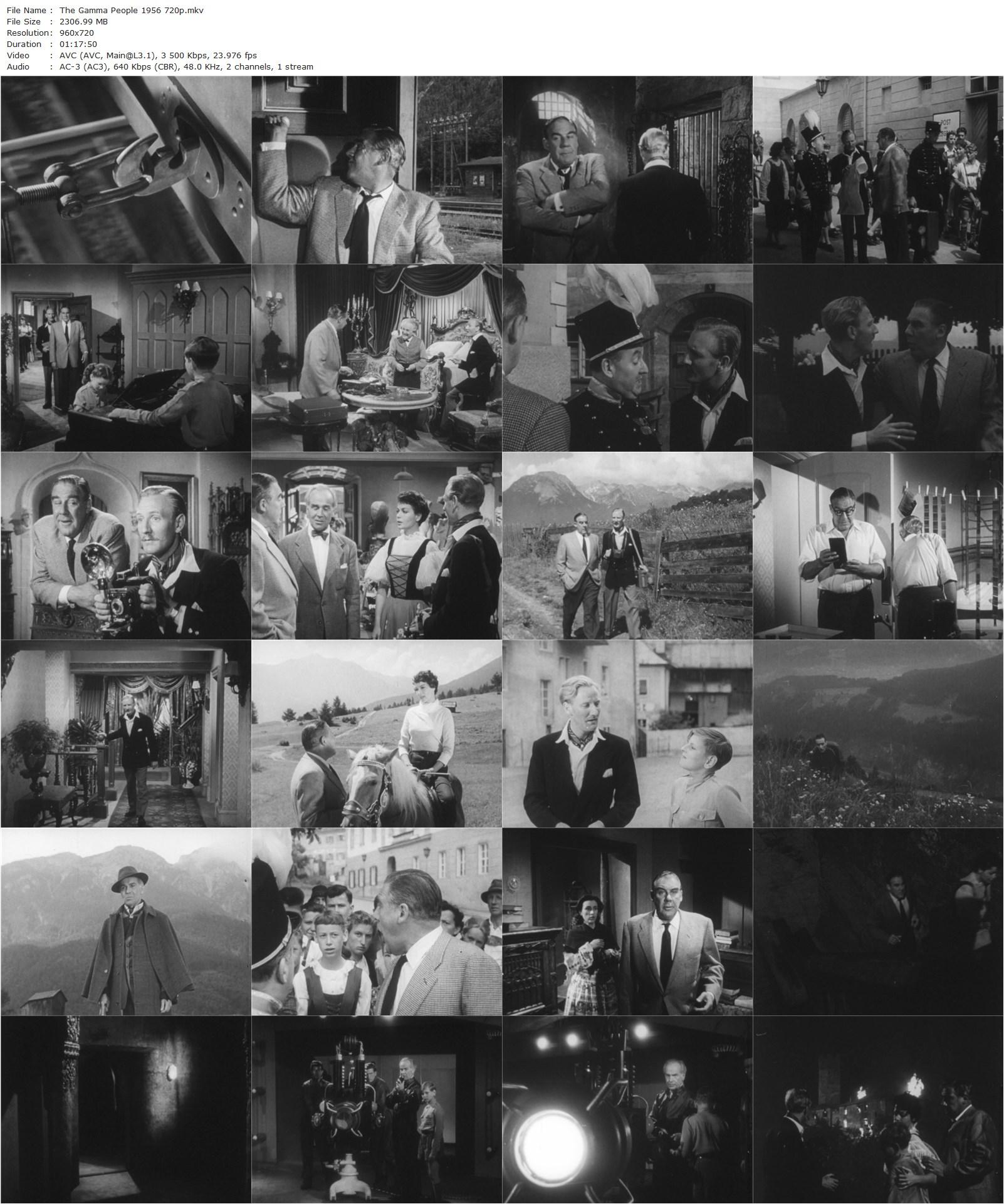 The Gamma People (1956) John Gilling, Paul Douglas, Eva Bartok, Leslie Phillips-poster