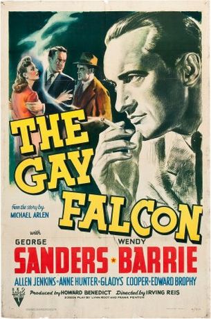 The Gay Falcon (1941) Irving Reis, George Sanders, Wendy Barrie, Allen Jenkins, Crime, Drama, Mystery, Romance