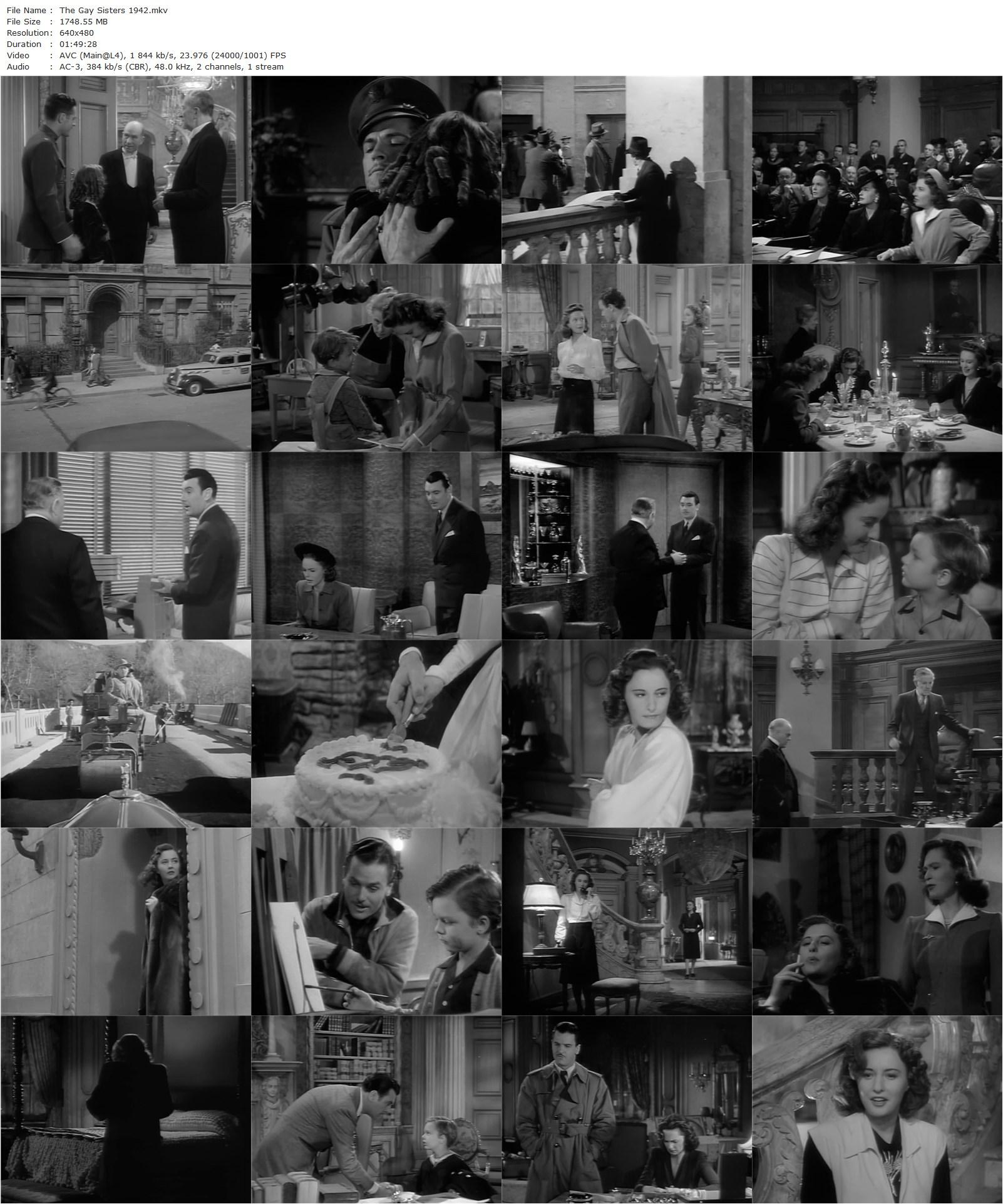 The Gay Sisters (1942) Irving Rapper, Barbara Stanwyck, George Brent, Geraldine Fitzgerald-poster