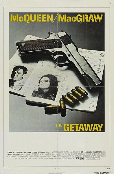 The Getaway (1972) Sam Peckinpah, Steve McQueen, Ali MacGraw, Ben Johnson, Action, Crime, Thriller