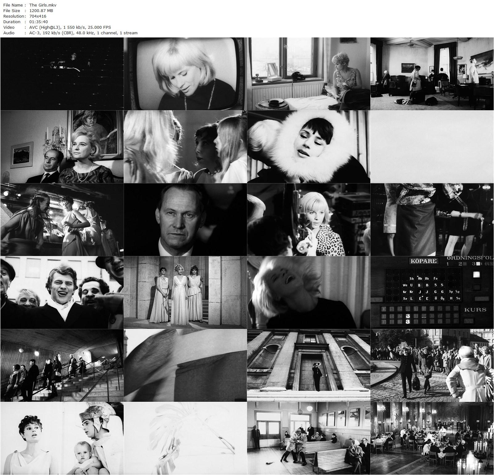 The Girls AKA Flickorna (1968) Mai Zetterling, Bibi Andersson, Harriet Andersson, Gunnel Lindblom-poster