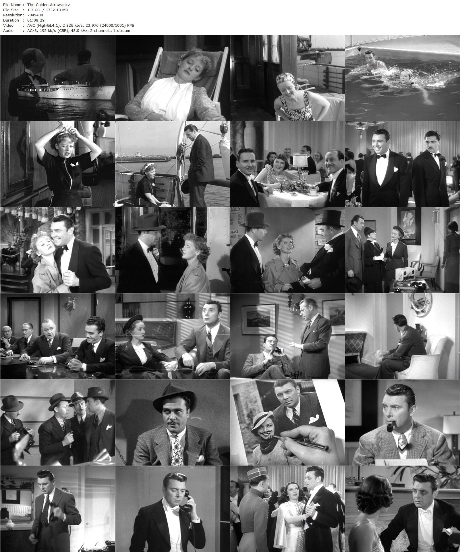 The Golden Arrow (1936) Alfred E. Green, Bette Davis, George Brent, Eugene Pallette-poster