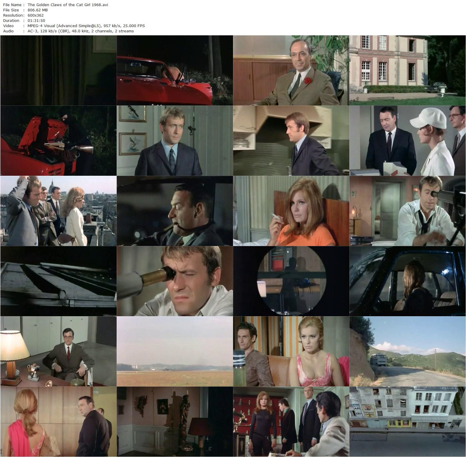 The Golden Claws of the Cat Girl AKA La louve solitaire (1968) Edouard Logereau, Danièle Gaubert, Michel Duchaussoy, Julien Guiomar-poster