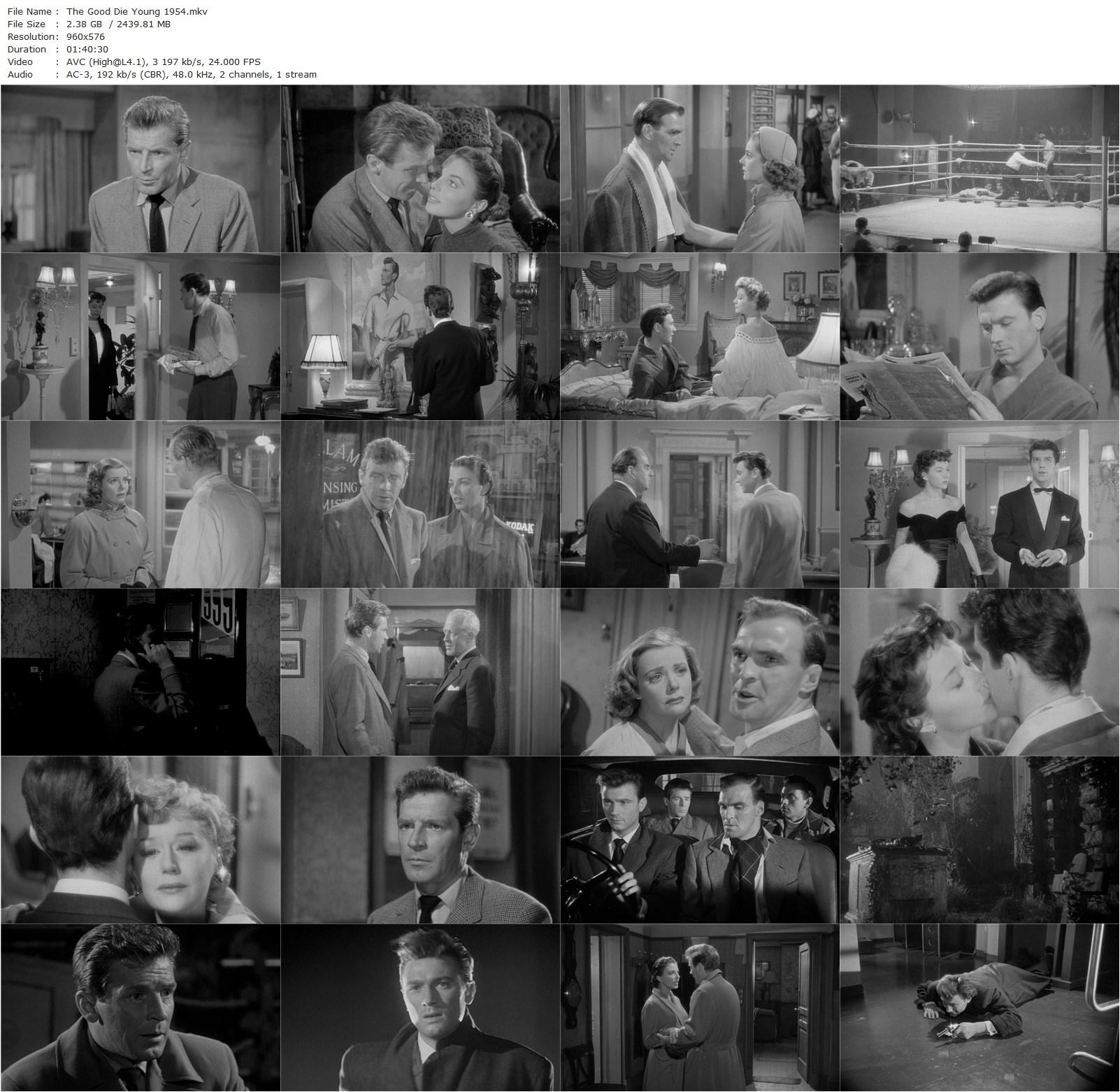 The Good Die Young (1954) Lewis Gilbert, Laurence Harvey, Gloria Grahame, Richard Basehart-poster