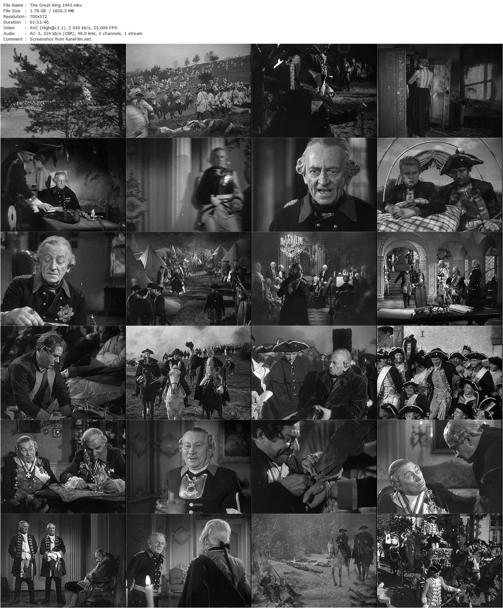 The Great King (1942) Veit Harlan, Otto Gebühr, Kristina Söderbaum, Gustav Fröhlich-poster