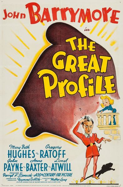 The Great Profile (1940) Walter Lang, John Barrymore, Mary Beth Hughes, Gregory Ratoff, Comedy
