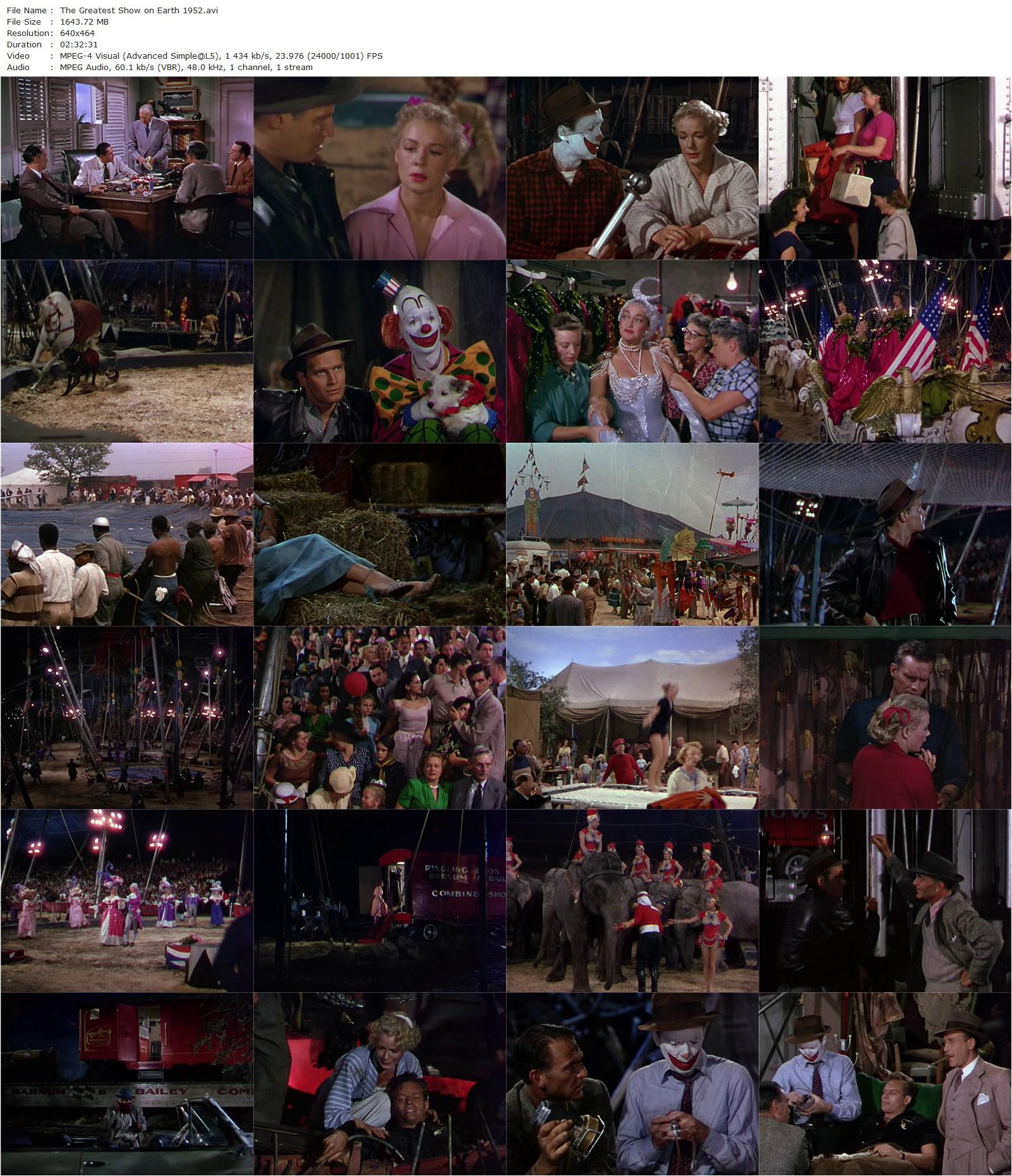 The Greatest Show on Earth (1952) Cecil B. DeMille, James Stewart, Charlton Heston, Betty Hutton-poster