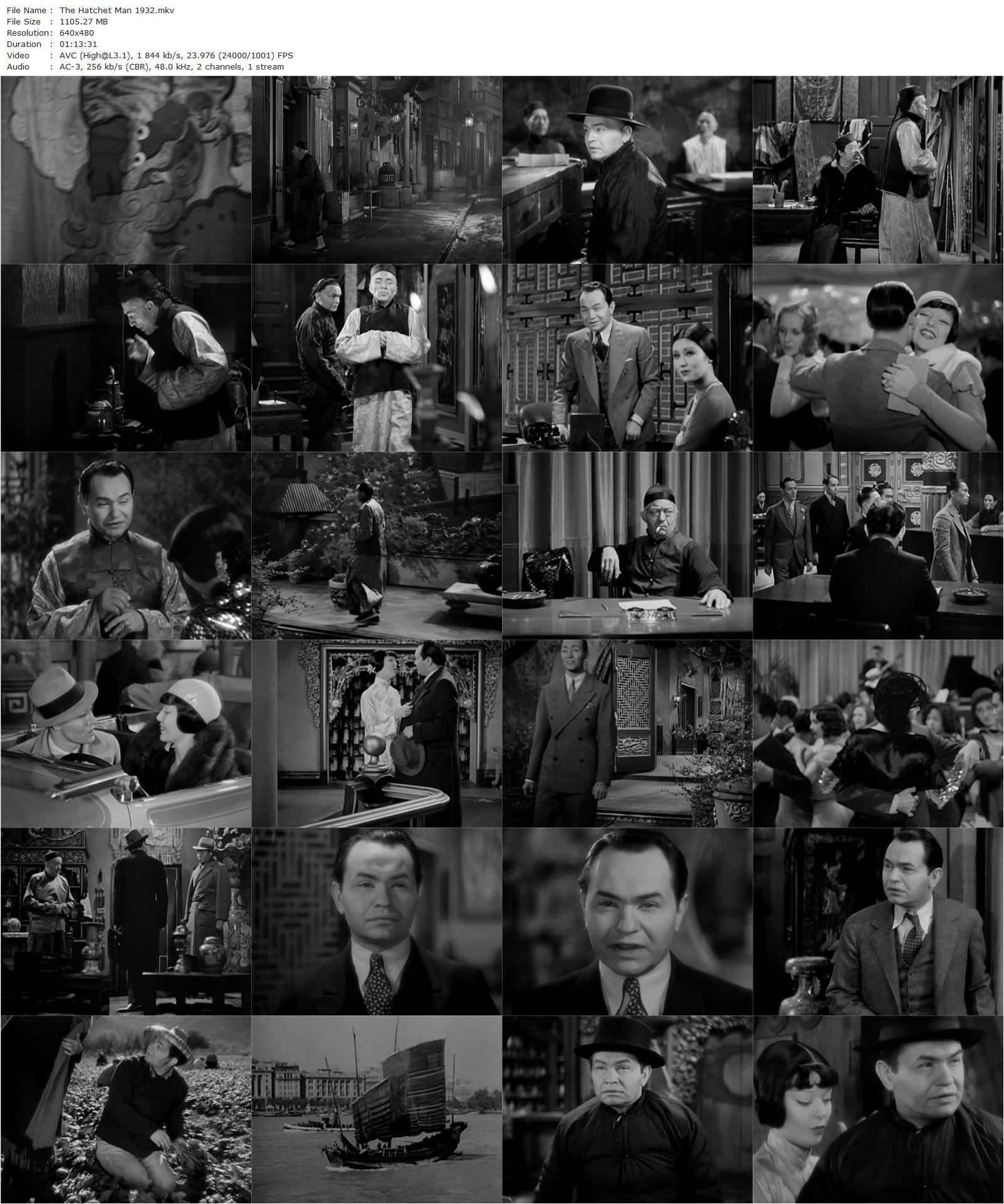 The Hatchet Man (1932) William A. Wellman, Edward G. Robinson, Loretta Young, Dudley Digges-poster