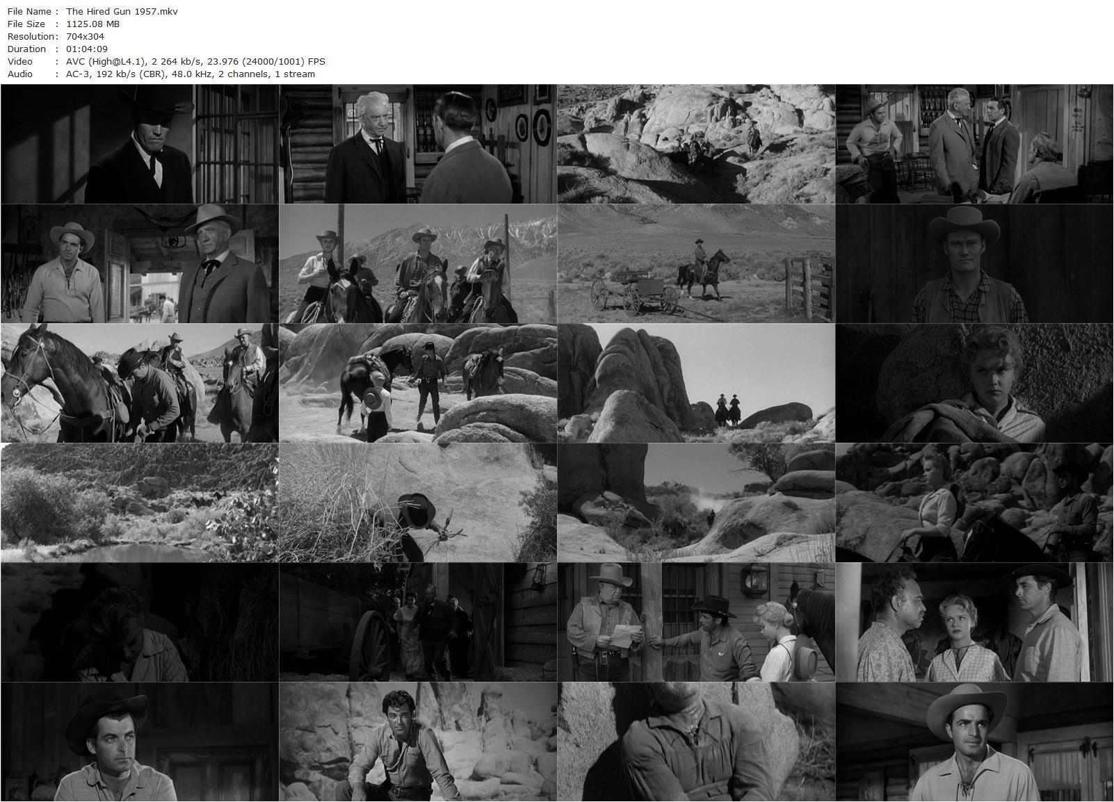 The Hired Gun (1957) Ray Nazarro, Rory Calhoun, Anne Francis, Vince Edwards-poster