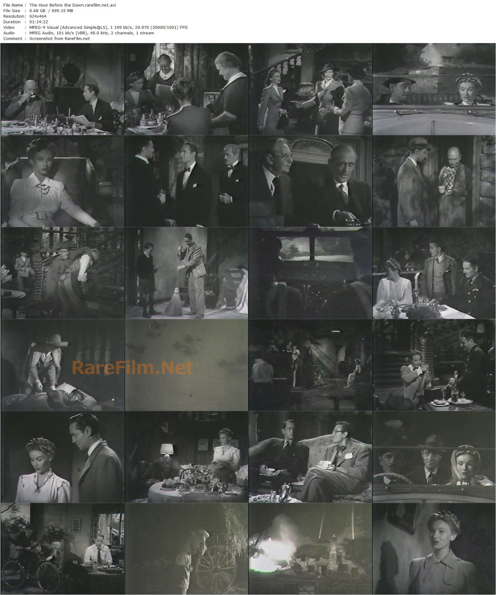 The Hour Before the Dawn (1944) Frank Tuttle, Veronica Lake, Franchot Tone, John Sutton-poster