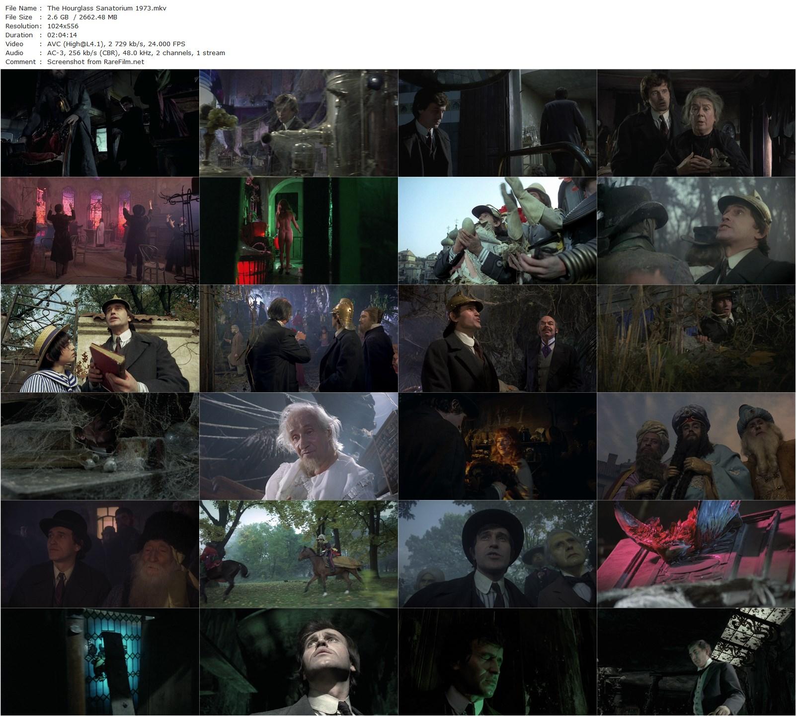 Sanatorium pod klepsydra / The Hourglass Sanatorium (1973) Wojciech Has, Jan Nowicki, Tadeusz Kondrat, Irena Orska-poster