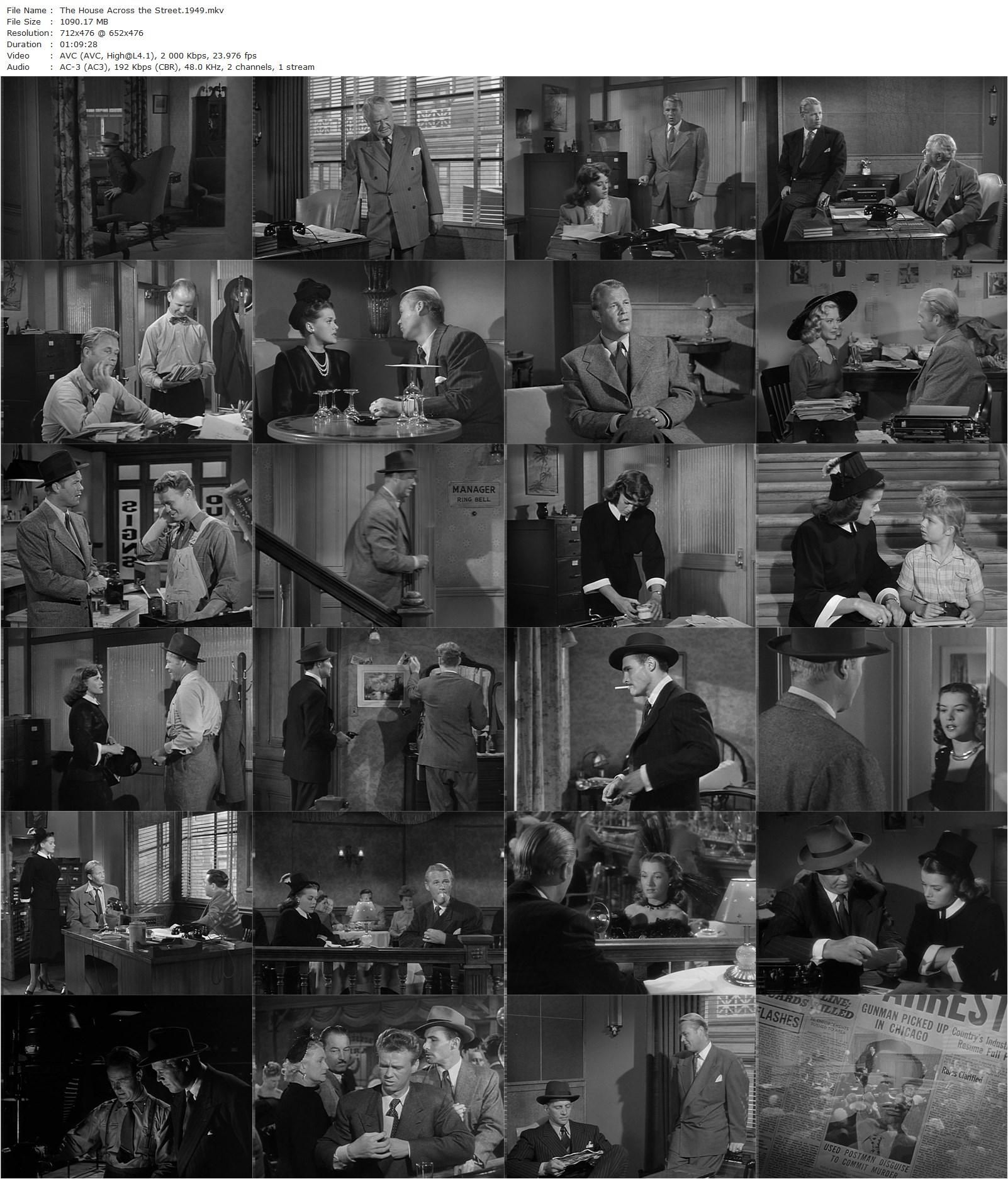 The House Across the Street (1949) Richard L. Bare, Wayne Morris, Janis Paige, Bruce Bennett-poster