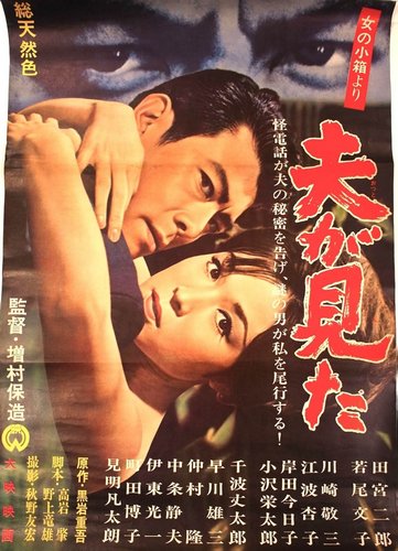 The Husband Witnessed (1964) Yasuzô Masumura, Ayako Wakao, Jirô Tamiya, Keizô Kawasaki