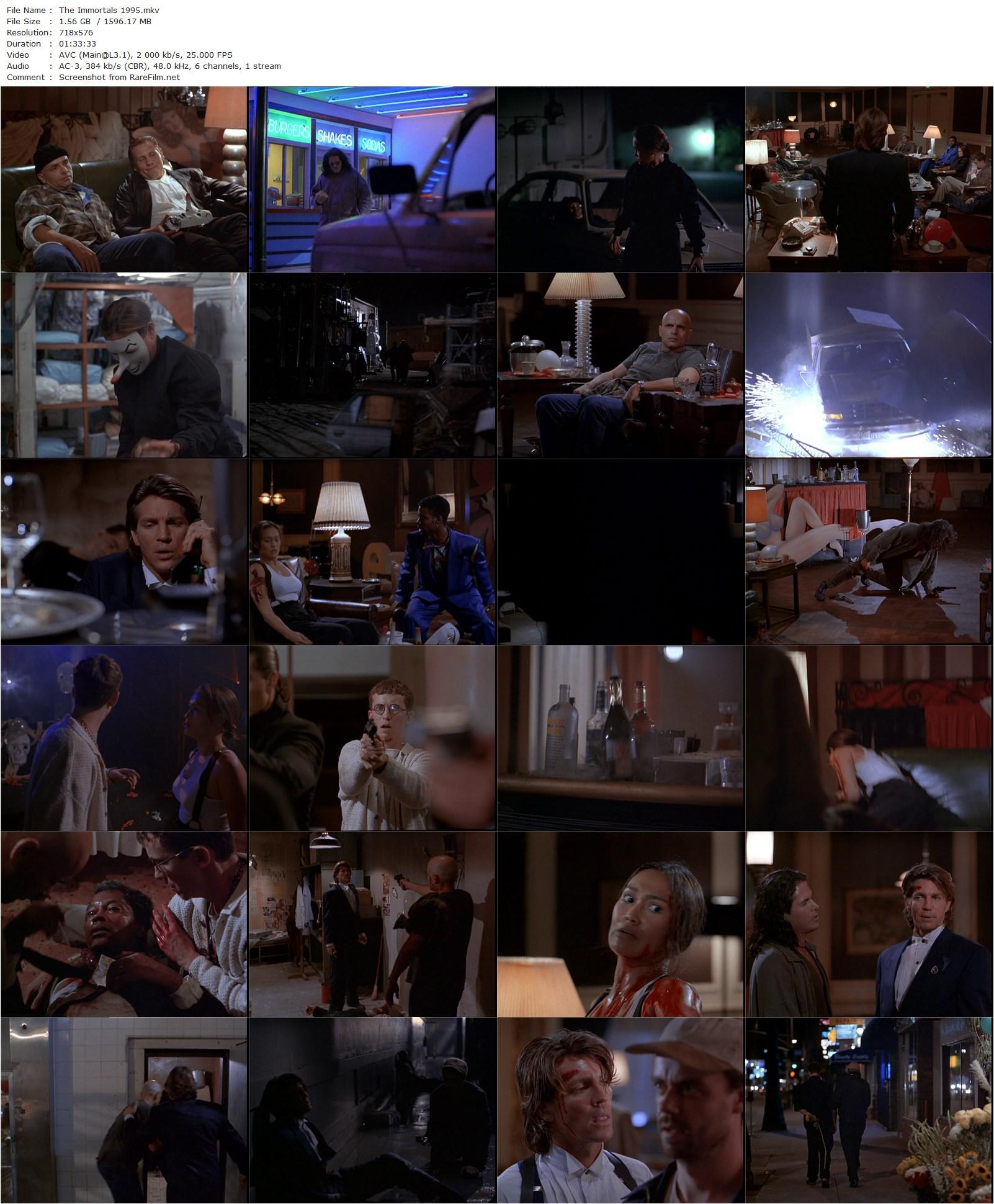 The Immortals (1995) Brian Grant, Eric Roberts, Joe Pantoliano, Tia Carrere-poster