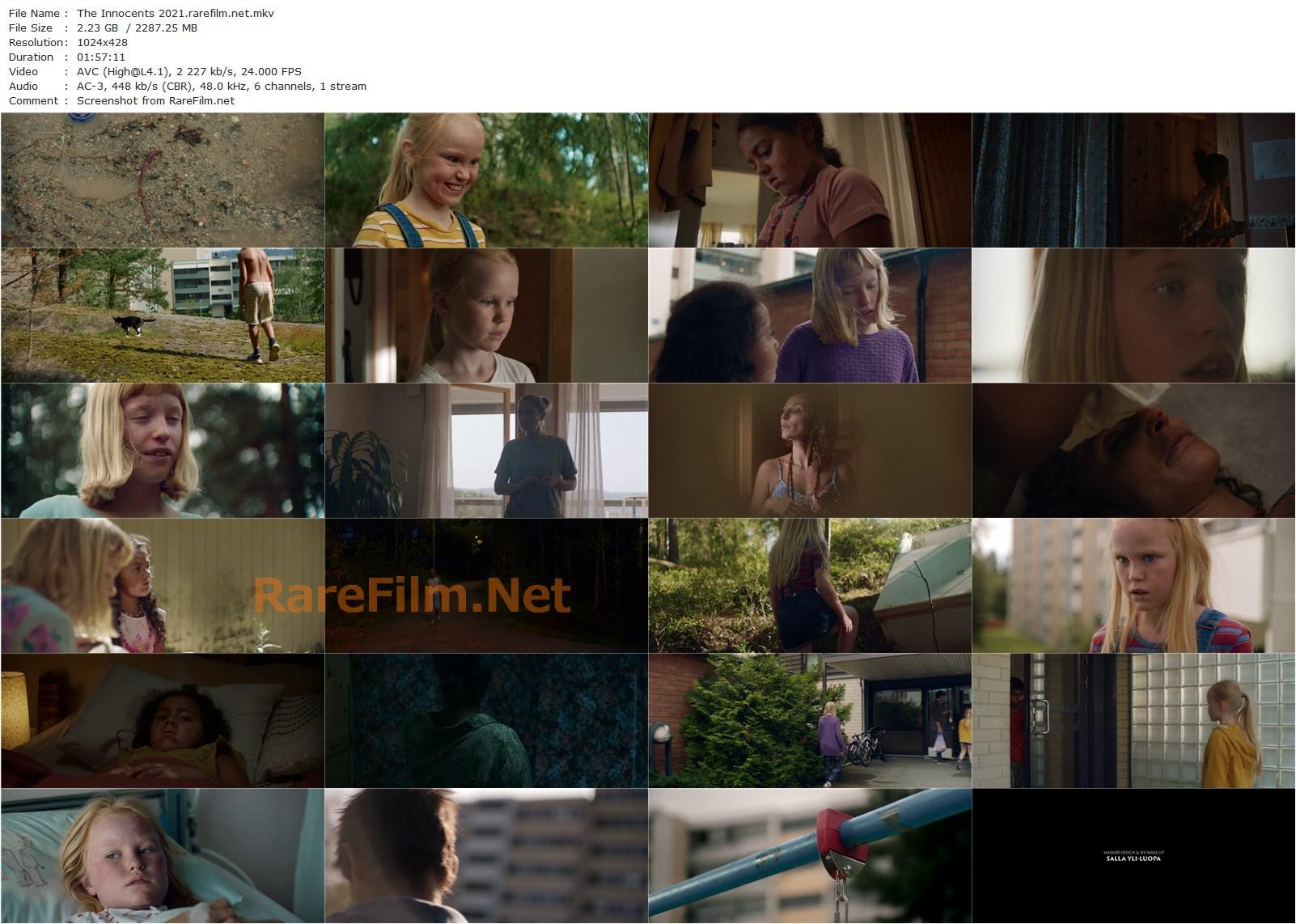 The Innocents / De uskyldige (2021) Eskil Vogt, Rakel Lenora Petersen Fløttum, Alva Brynsmo Ramstad, Sam Ashraf-poster