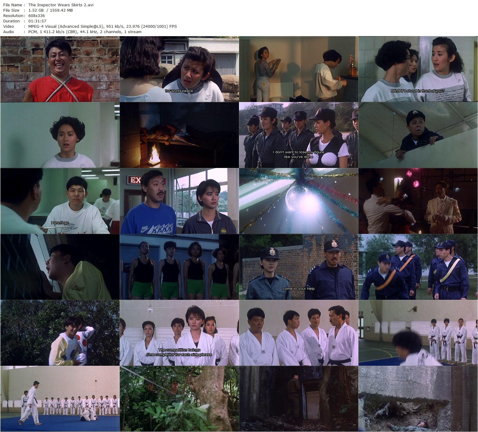 The Inspector Wears Skirts II AKA Shen yong fei hu ba wang hua (1989) Wellson Chin, Sibelle Hu, Sandra Kwan Yue Ng, Billy Lau-poster