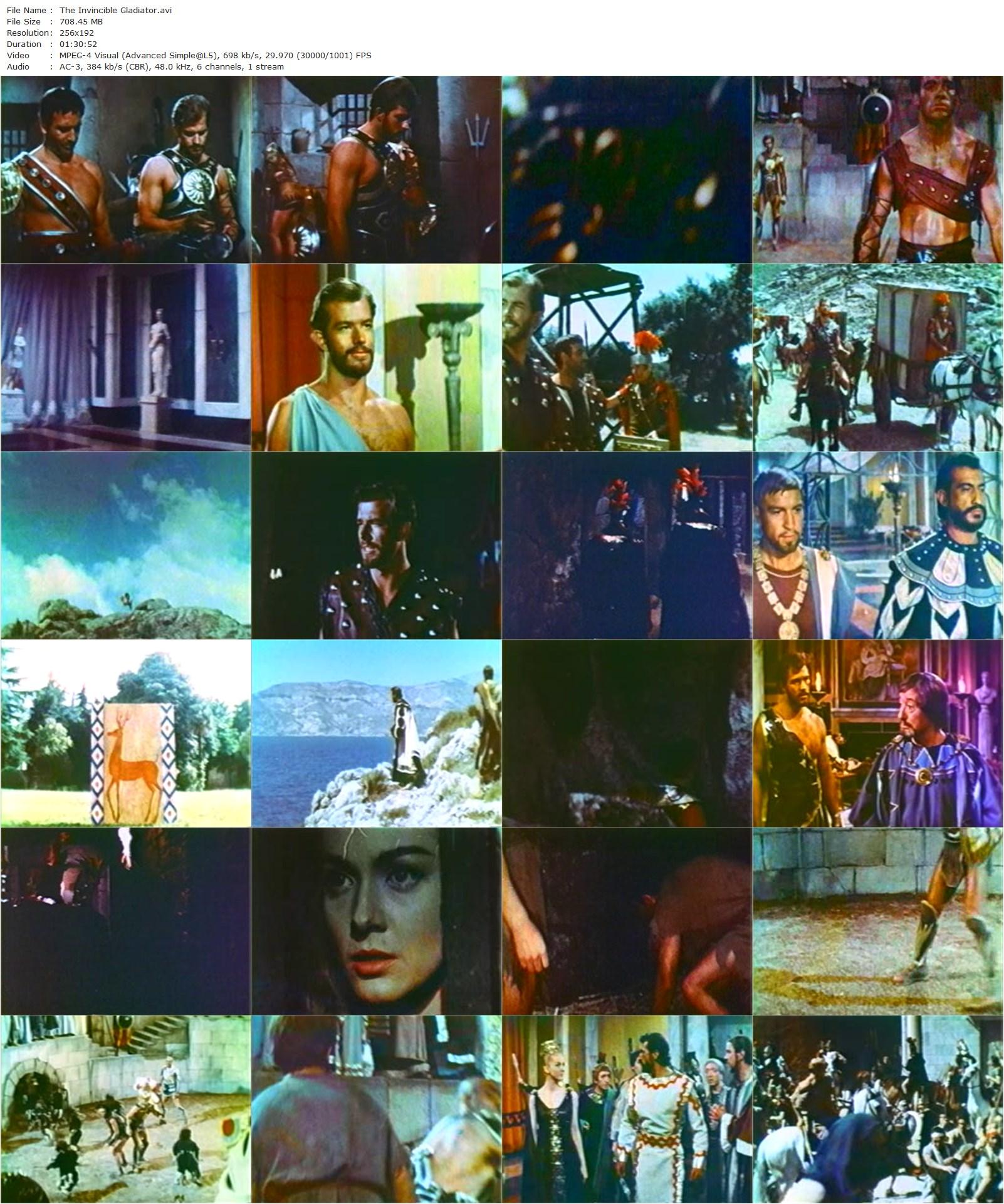 The Invincible Gladiator / Il gladiatore invincibile (1961) Alberto De Martino, Antonio Momplet, Richard Harrison, Isabelle Corey, Livio Lorenzon-poster