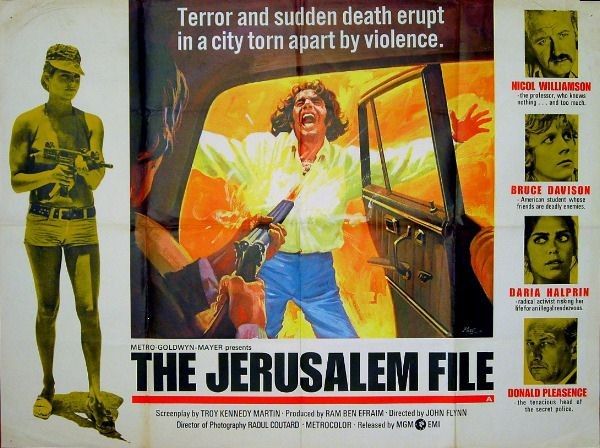 The Jerusalem File (1972) John Flynn, Bruce Davison, Nicol Williamson, Daria Halprin, Action, Drama, Thriller