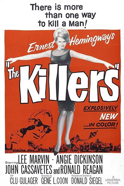 The Killers (1964) Don Siegel, Lee Marvin, Angie Dickinson, John Cassavetes, Crime, Drama, Mystery, Thriller