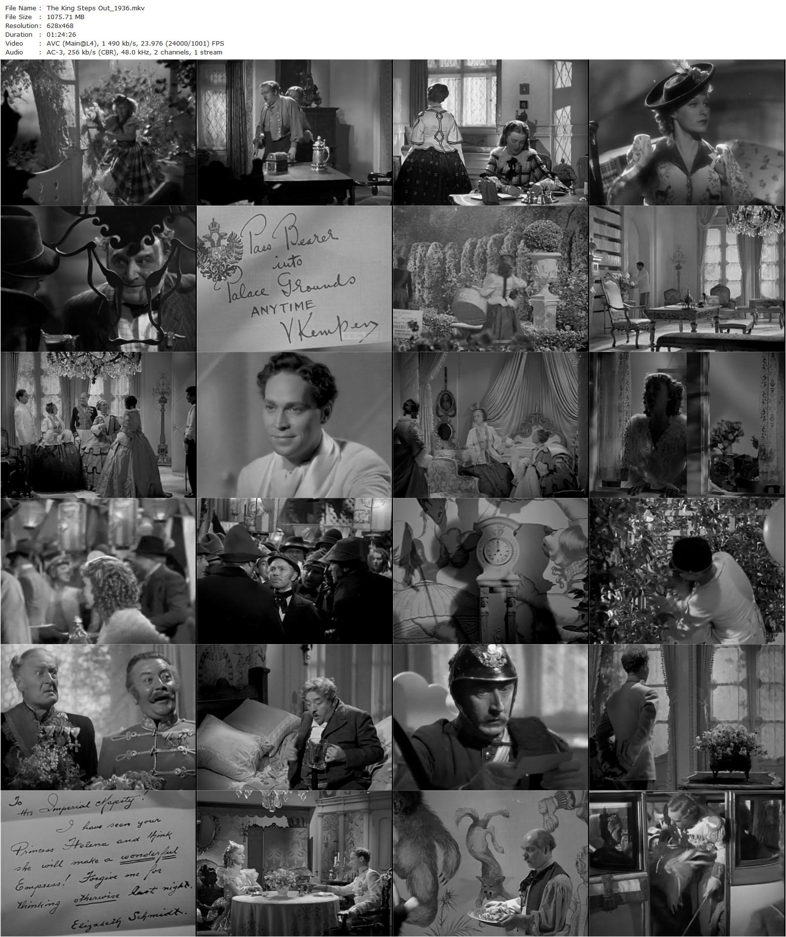 The King Steps Out (1936) Josef von Sternberg, Franchot Tone, Grace Moore, Walter Connolly-poster