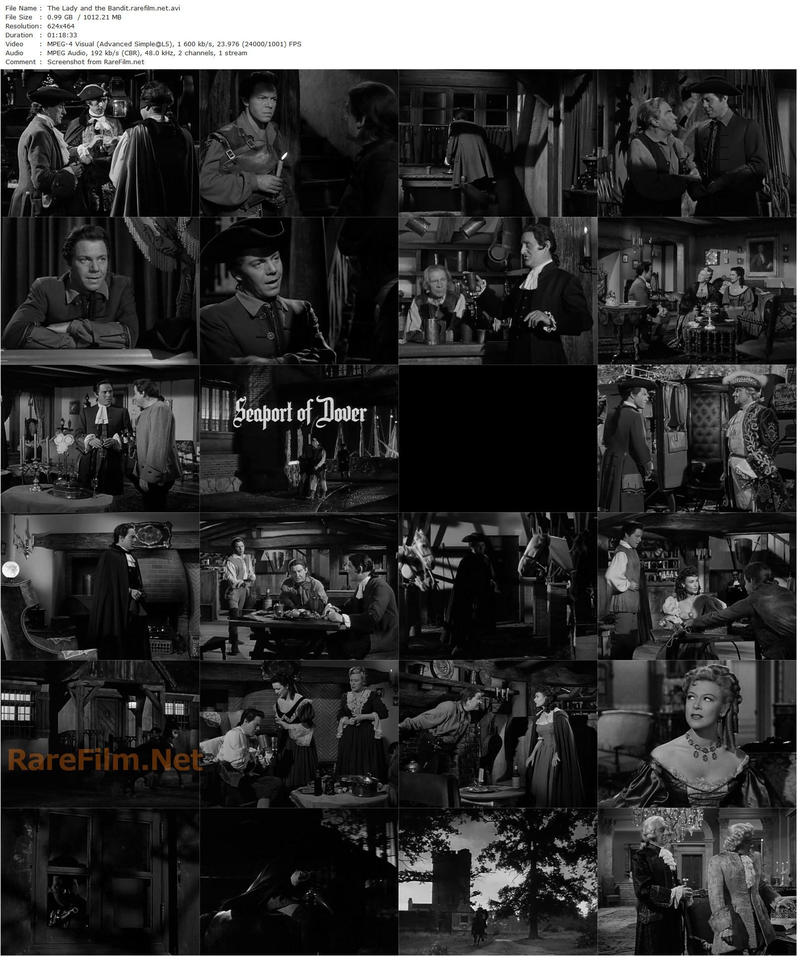 The Lady and the Bandit (1951) Ralph Murphy, Louis Hayward, Patricia Medina, Suzanne Dalbert-poster