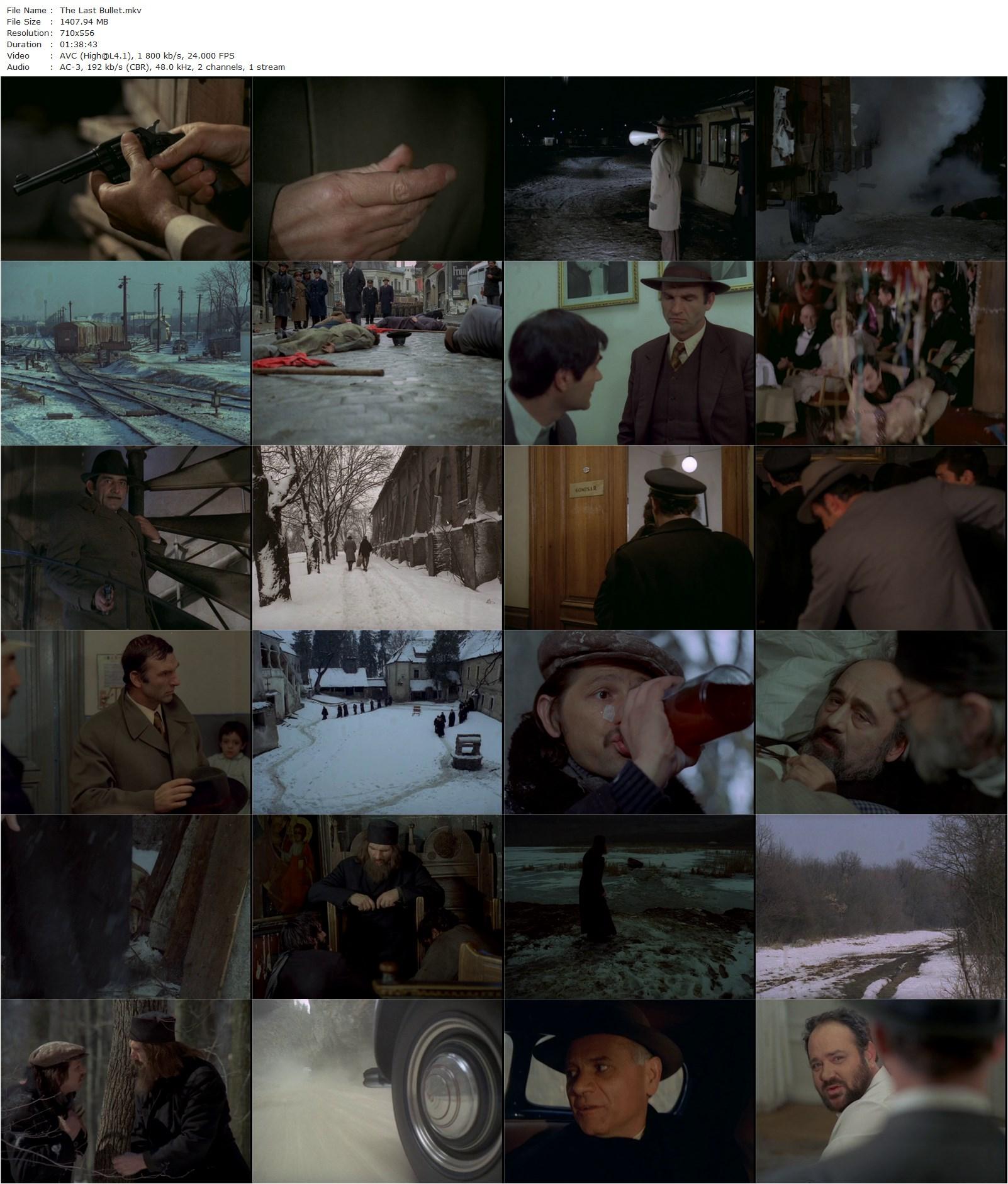 The Last Bullet AKA Ultimul cartus (1973) Sergiu Nicolaescu, Ilarion Ciobanu, George Constantin, Amza Pellea-poster