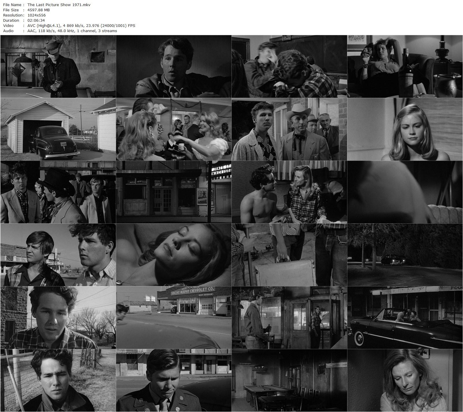 The Last Picture Show (1971) Peter Bogdanovich, Timothy Bottoms, Jeff Bridges, Cybill Shepherd-poster