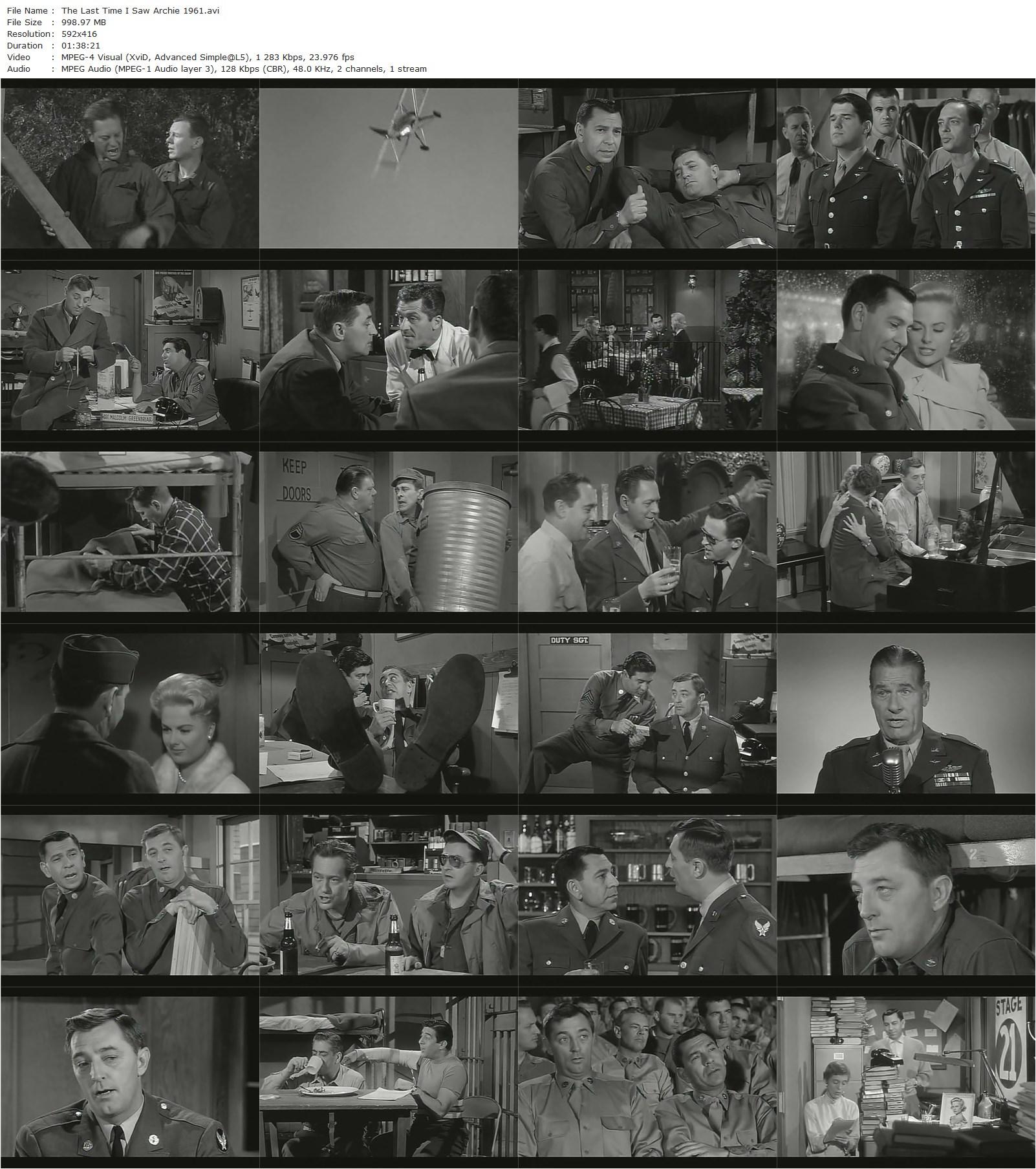 The Last Time I Saw Archie (1961) Jack Webb, Robert Mitchum, Martha Hyer-poster