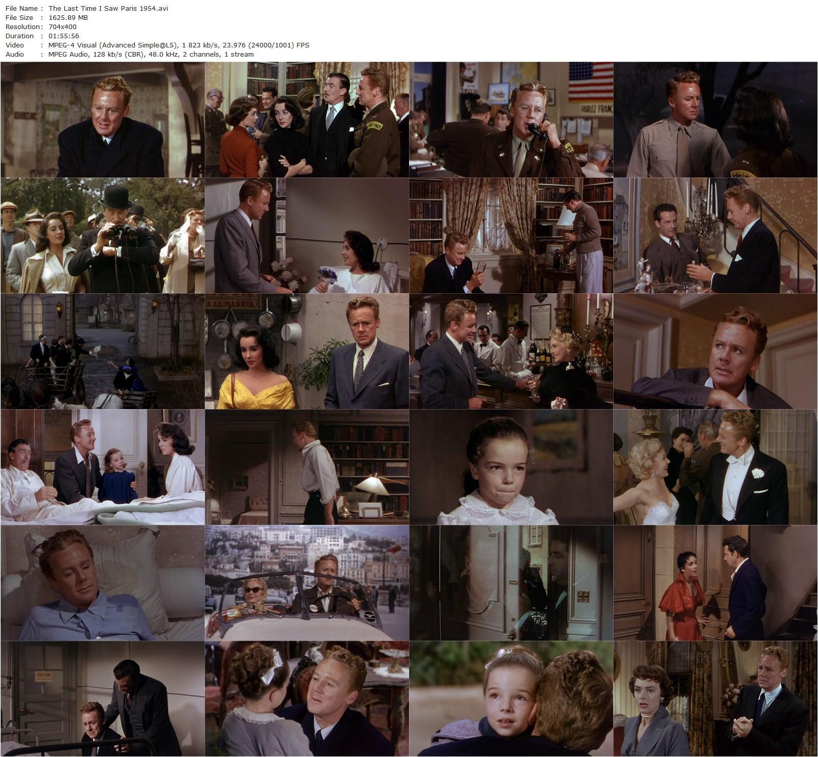 The Last Time I Saw Paris (1954) Richard Brooks-poster